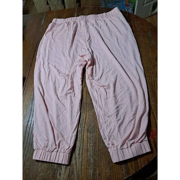 New 3X Fabletics Pink Dust Heather Tapered RestoreKnit Lounge Pants Loungewear - Picture 7 of 8